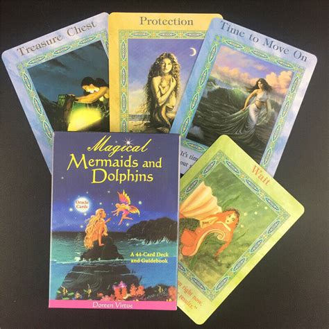 Mystical mermaids and dolphins divination deck